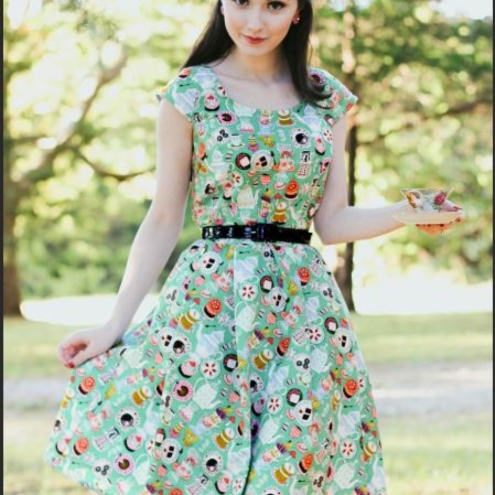 Retrolicious 50's Style Dress Tea Party XL VLV EUC